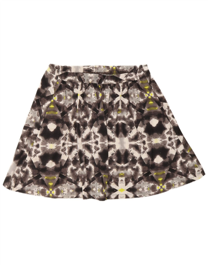 Saia de tênis feminina MOSSIMO UK 10 poliéster tie-dye cinza pequeno