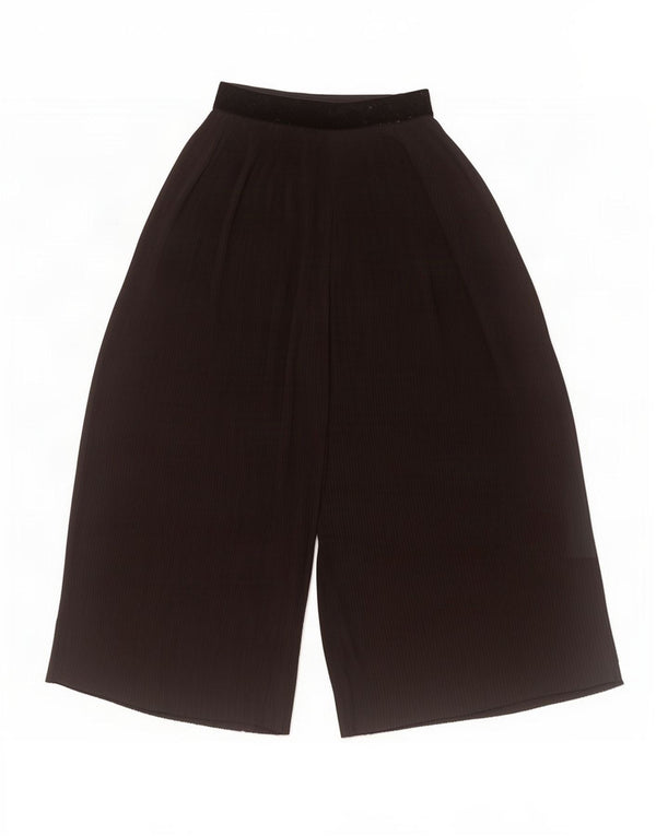 Culottes capri femininas de cintura alta Zara, calças pequenas W26 L22 pretas