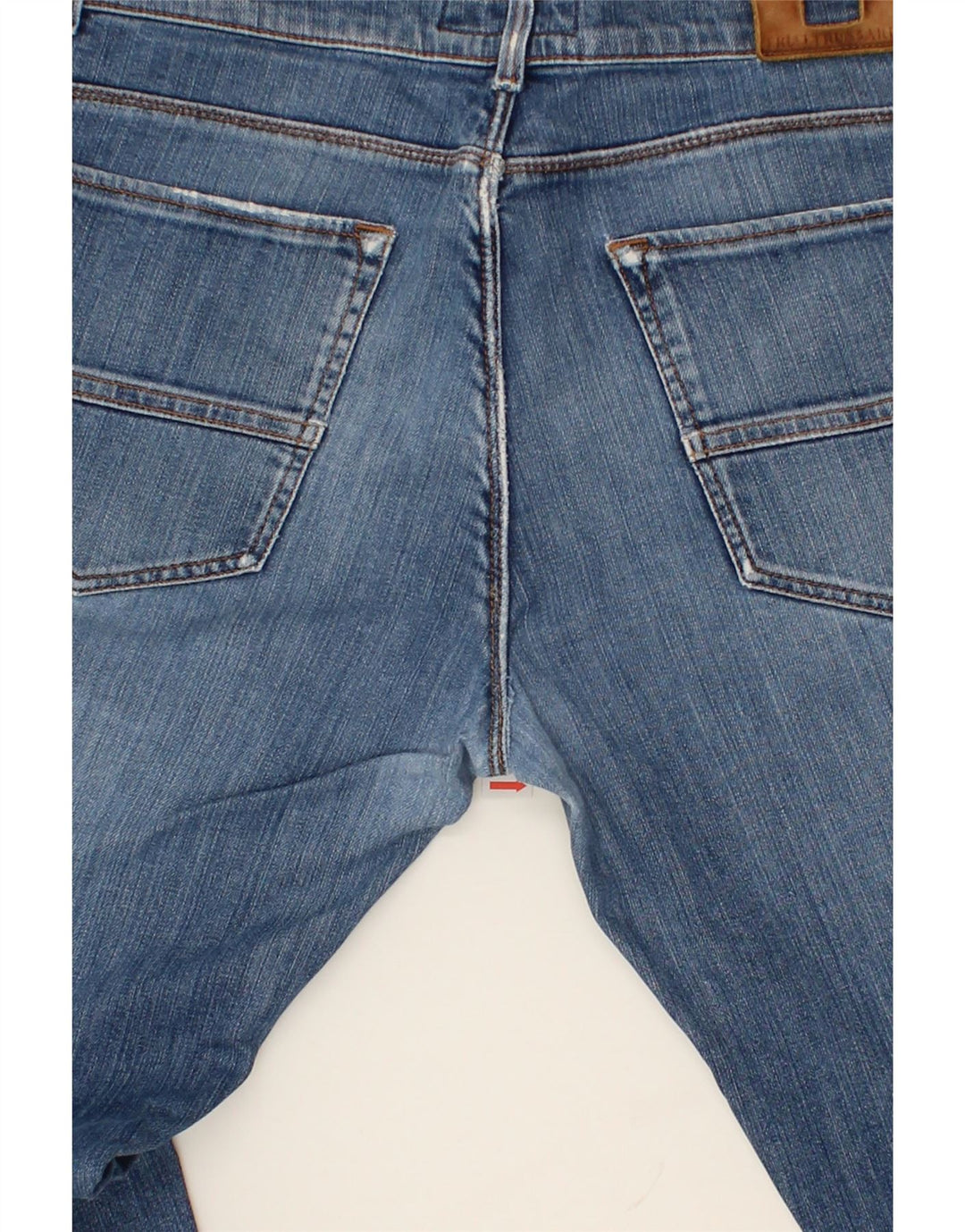TRUSSARDI Womens Slim Jeans W32 L33  Blue Vintage Trussardi and Second-Hand Trussardi from Messina Hembry 