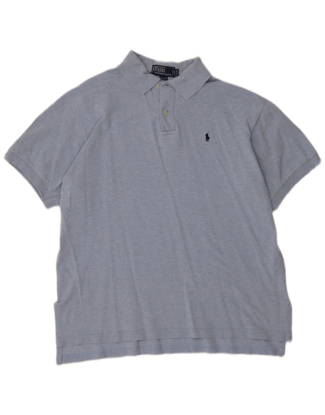 Camisa polo masculina Polo Ralph Lauren XL azul algodão