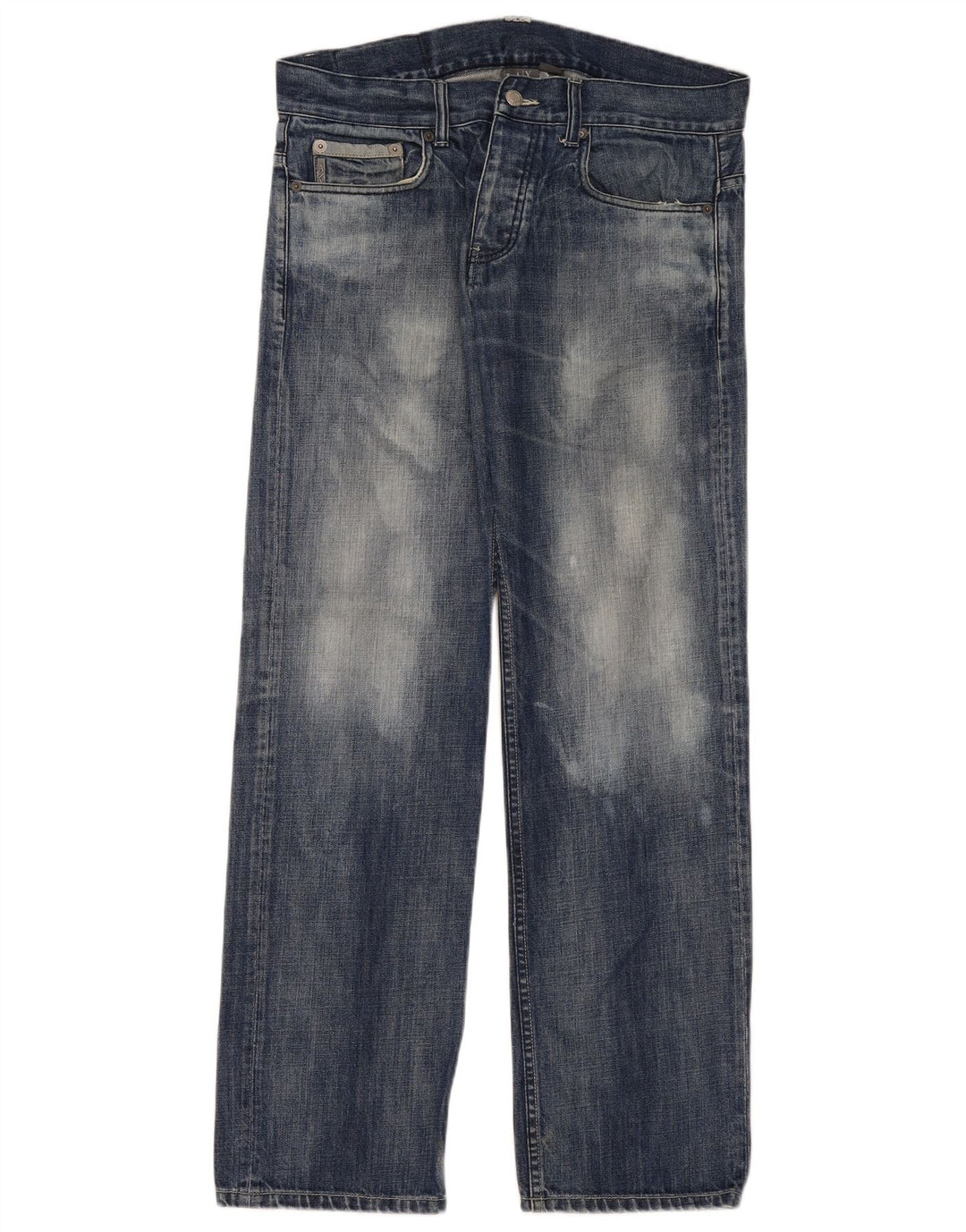 Calça Jeans Solta Masculina Armani Exchange W32 L32 Azul Algodão