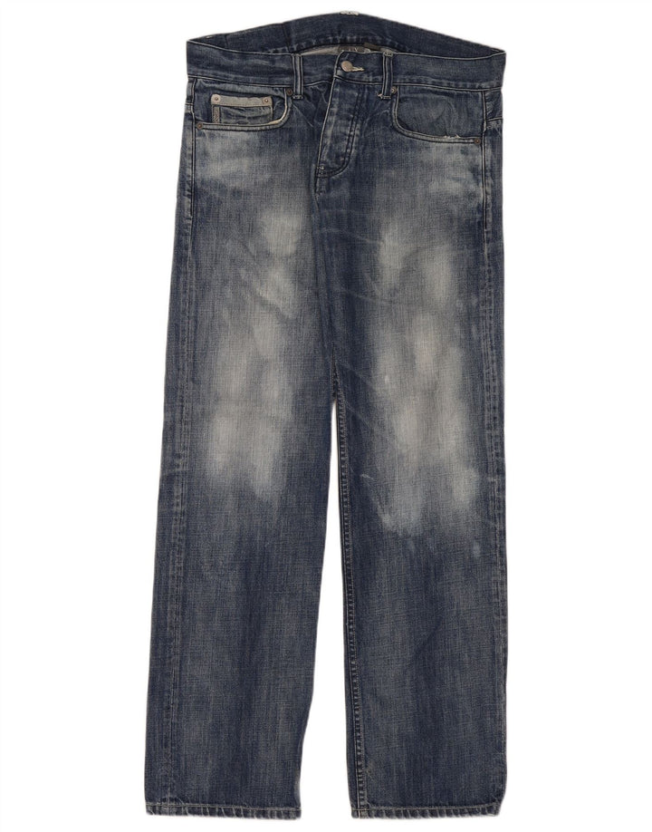Calça Jeans Solta Masculina Armani Exchange W32 L32 Azul Algodão