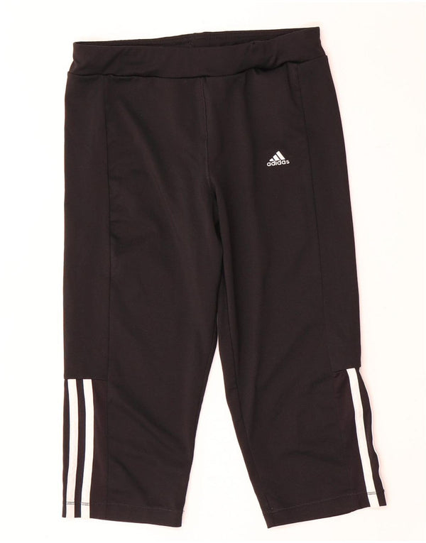 Calças de treino Adidas Boys Climalite Capri 13-14 anos preto poliéster