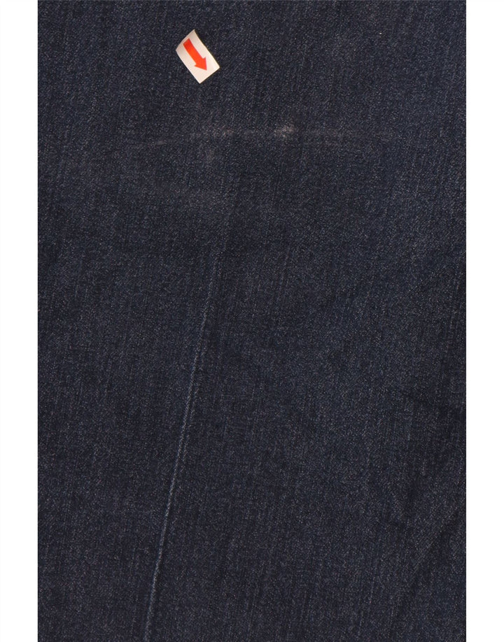 Calça jeans feminina LEE Riders cintura média capri EUA 14 grande W34 L19 azul marinho