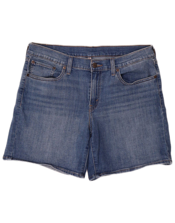 Shorts jeans feminino Levi's W30 algodão azul médio