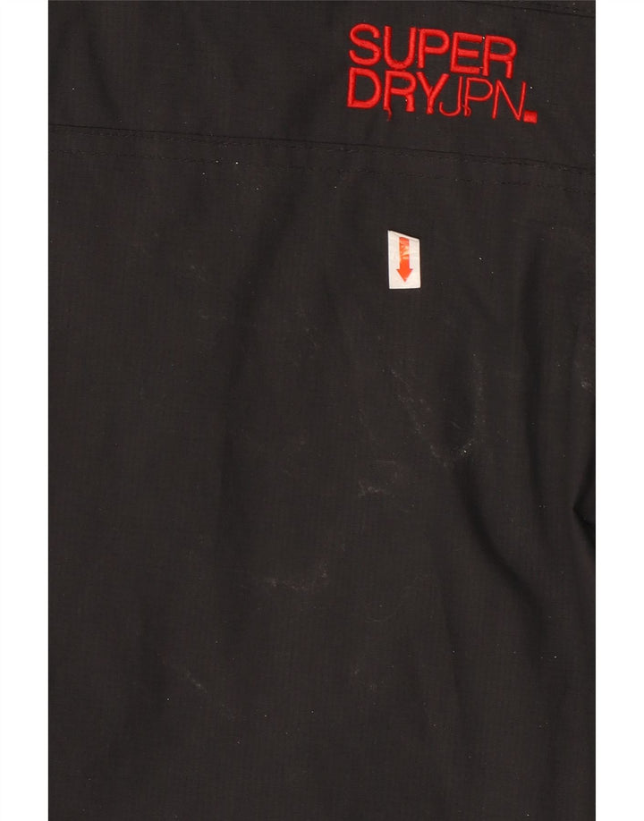 Jaqueta corta-vento feminina SUPERDRY UK 18 XL preto nylon