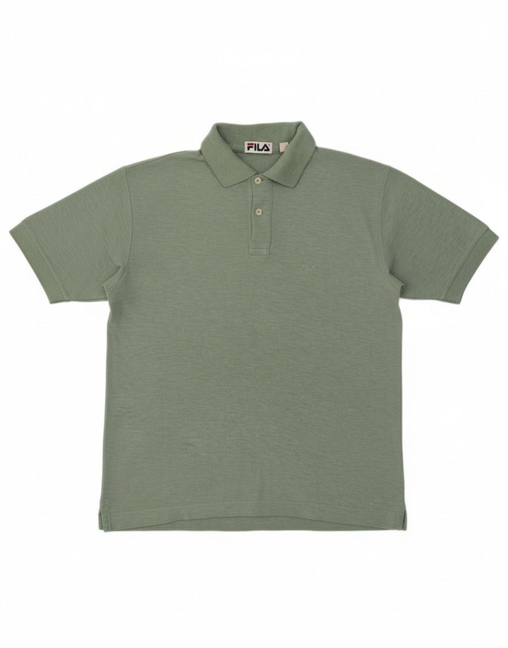 Camisa polo masculina FILA verde médio