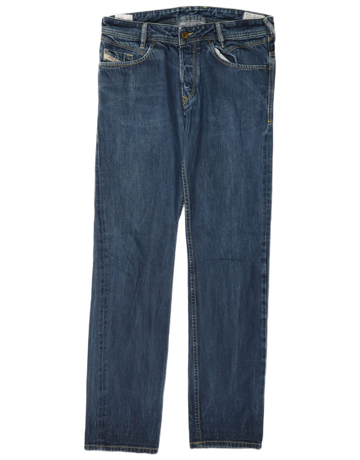 Diesel Masculino Poiak Straight Jeans W31 L34 Azul Algodão