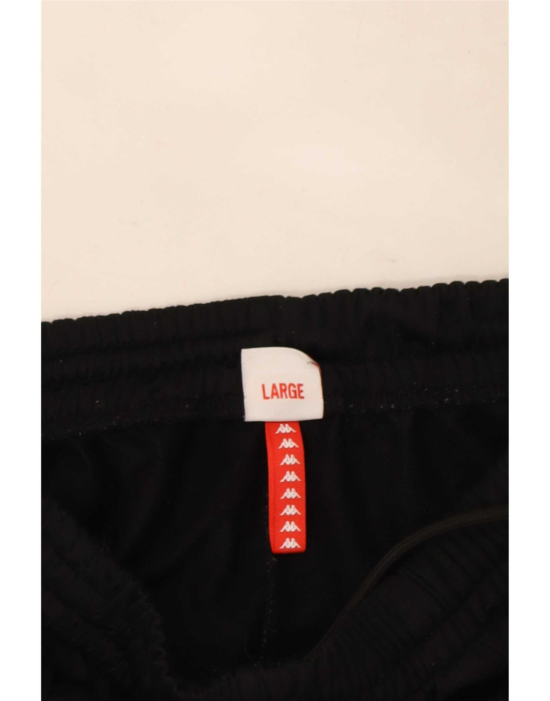 Calça esportiva Kappa masculina gráfica grande preta