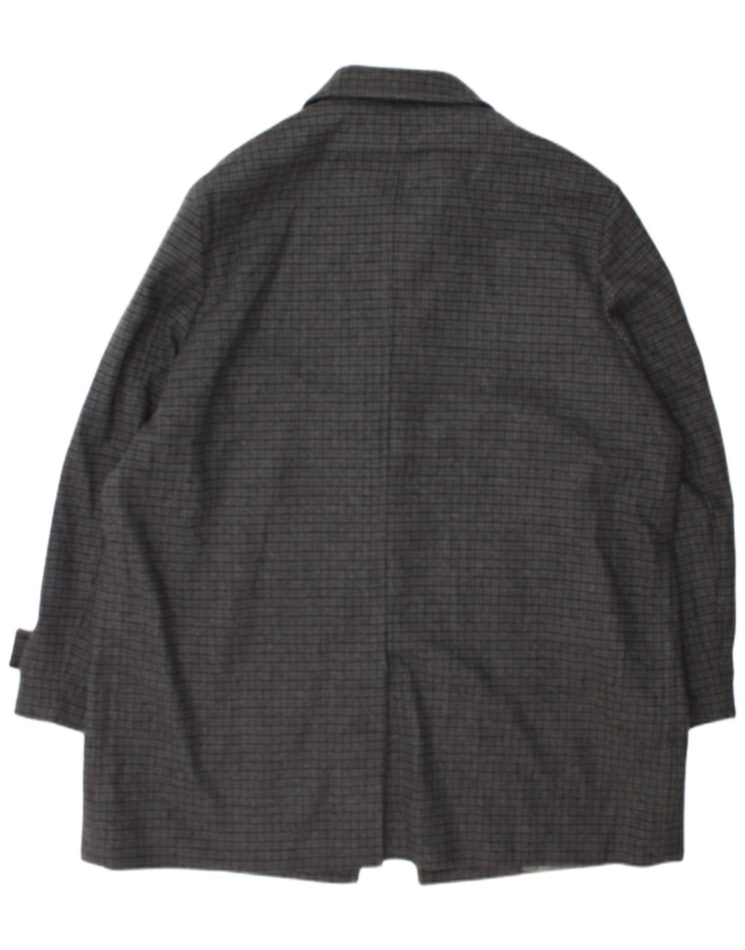 Sobretudo masculino Marks & Spencer UK 44 2XL cinza Houndstooth lã