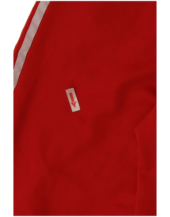 Adidas Womens Tracksuit Calças UK 8 Pequeno Algodão Vermelho