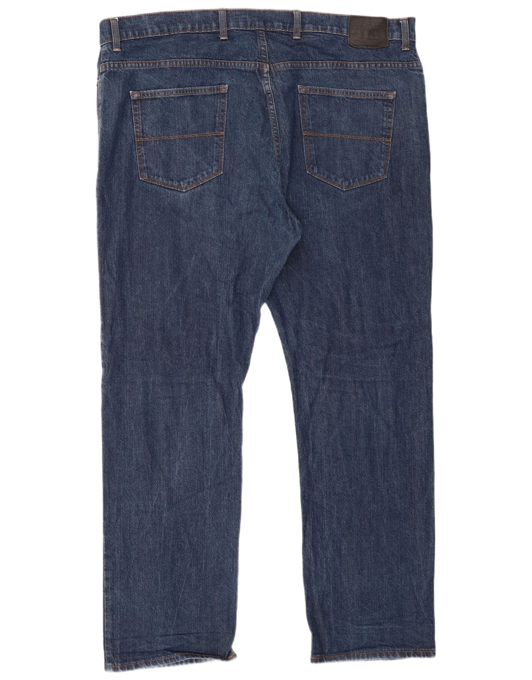 Calça jeans reta regular masculina Marks & Spencer W42 L31 algodão azul