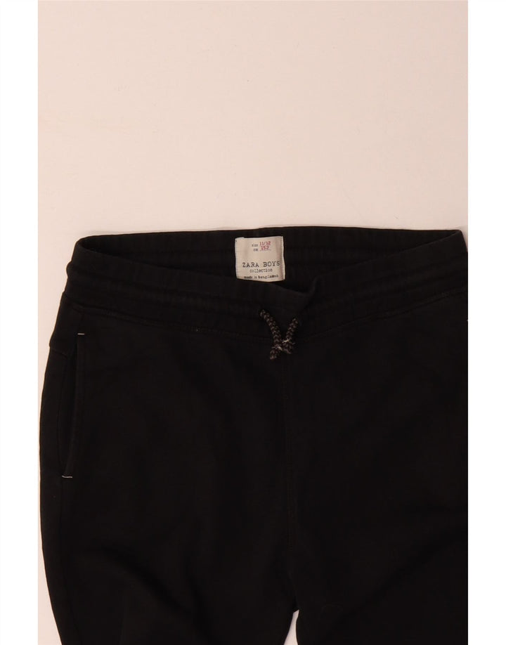 ZARA Meninos Calças de treino Joggers 11-12 anos Preto Colorblock Algodão