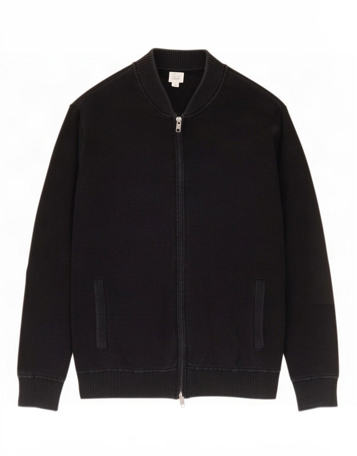 Suéter cardigã masculino Gap algodão preto médio