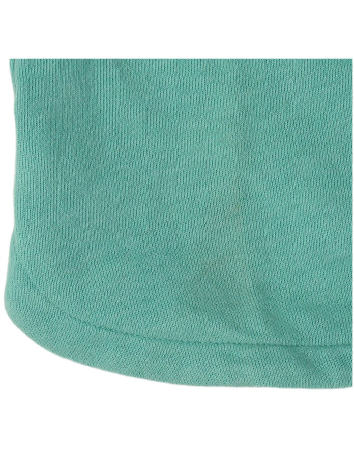 Suéter feminino oversized IZOD Reino Unido 18 XL algodão turquesa