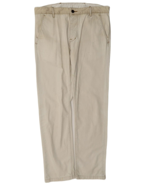 Calça jeans reta masculina Levi's W38 L32 branca