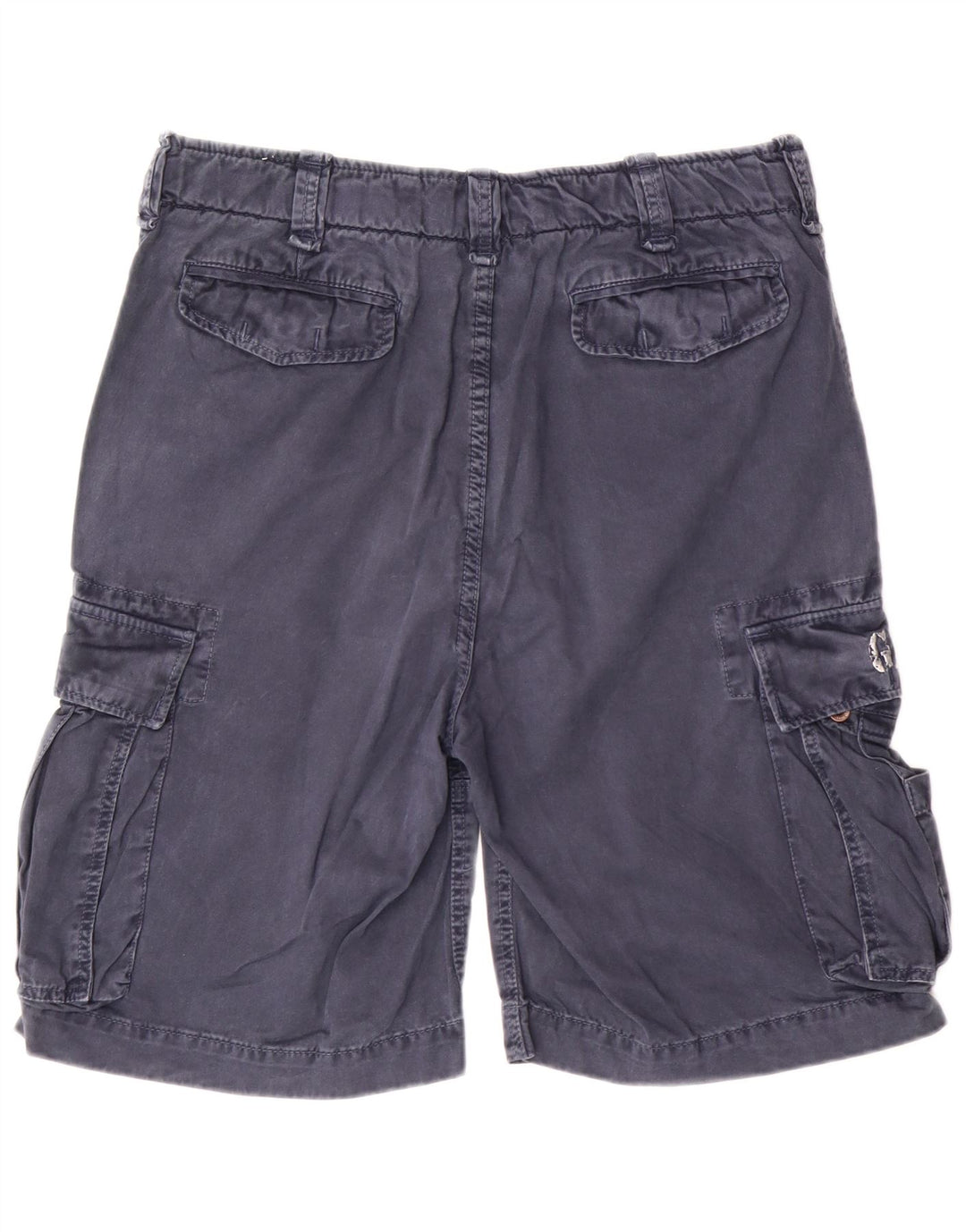 Gaudi Mens Graphic Cargo Shorts IT 50 Grande W34 Azul Marinho Algodão