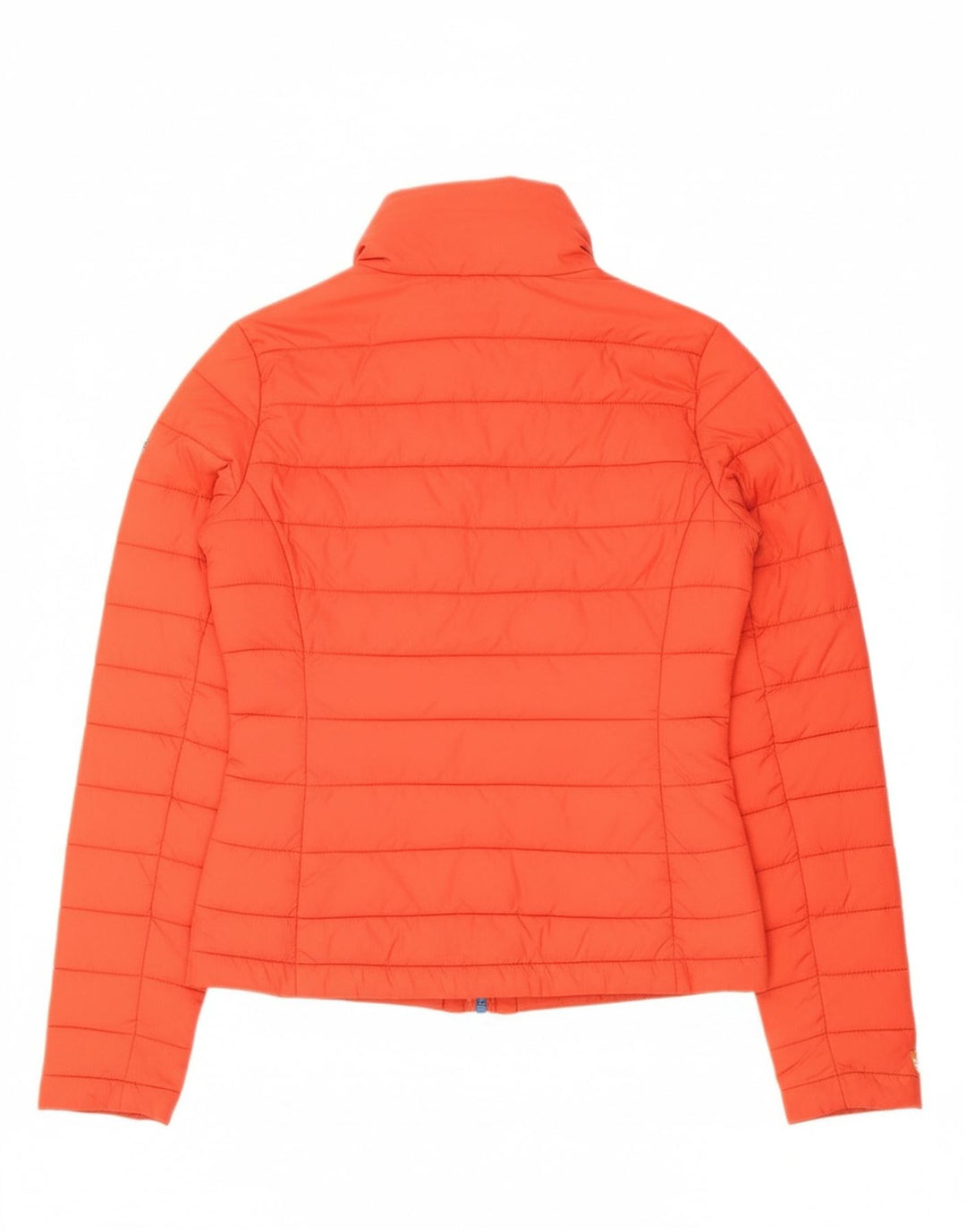 Jaqueta acolchoada feminina SUPERDRY UK 10 pequena laranja nylon