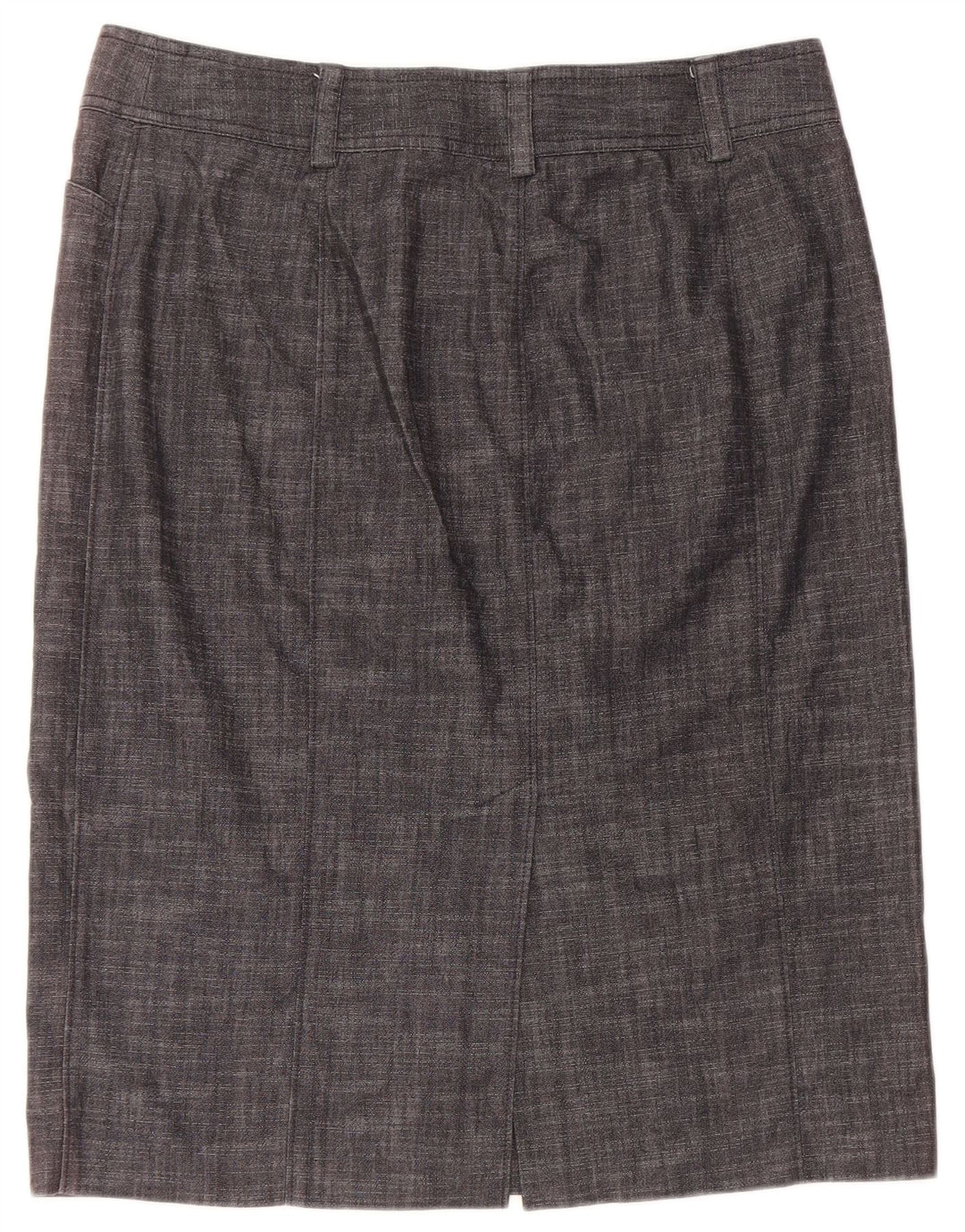 J. CREW Saia reta feminina EUA 12 grande W32 algodão cinza