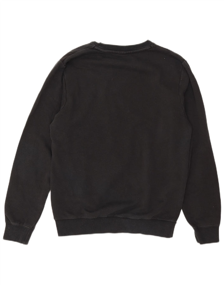 Nike masculino gráfico moletom jumper pequeno algodão preto