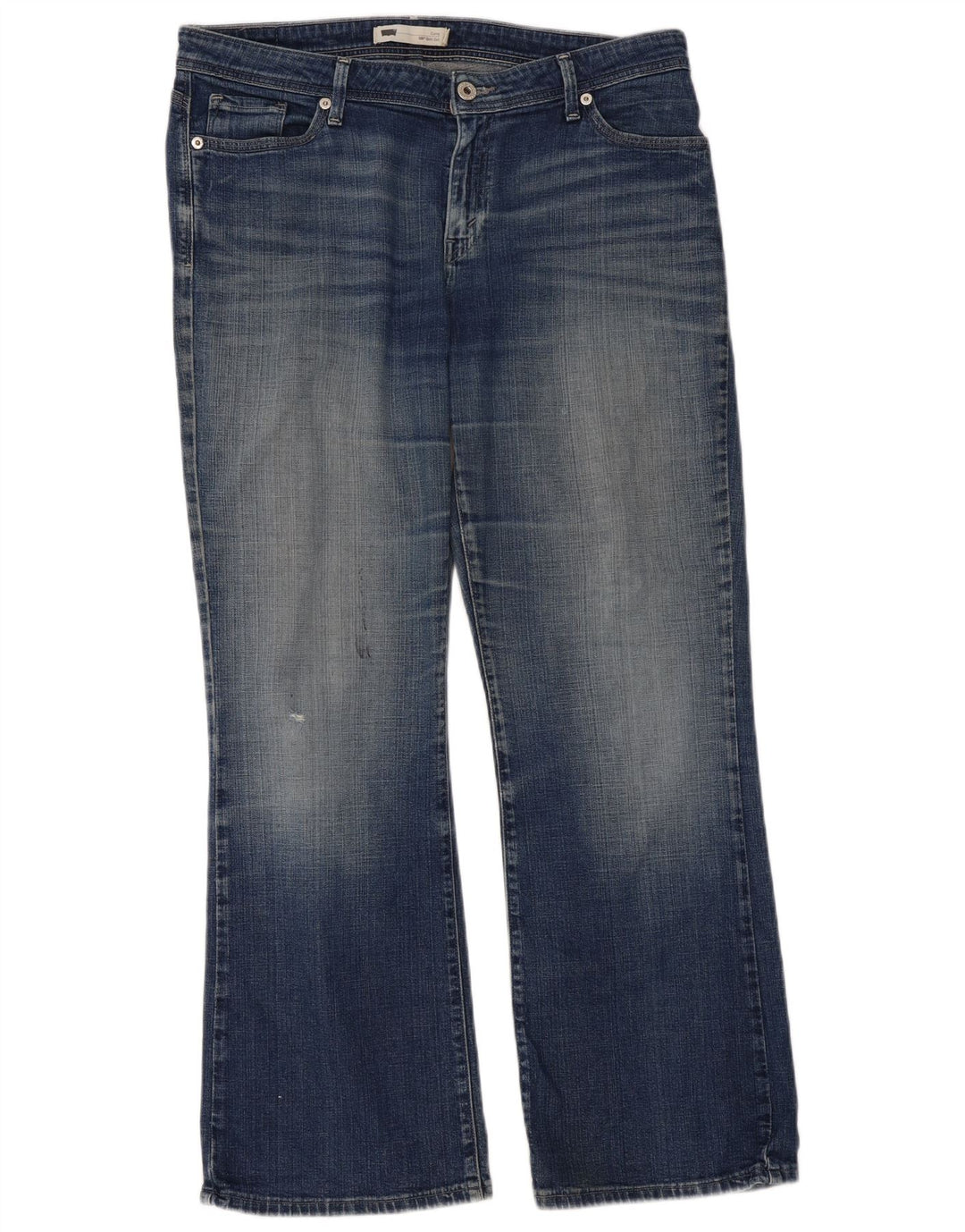 Calça jeans feminina LEVI'S 525 Curvy Bootcut W33 L32 azul algodão