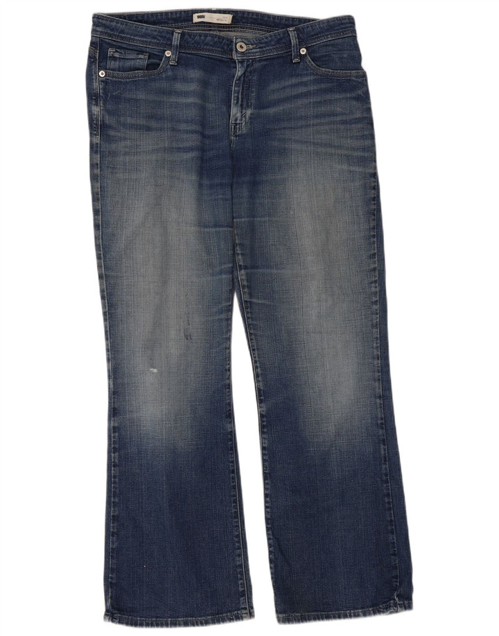Calça jeans feminina LEVI'S 525 Curvy Bootcut W33 L32 azul algodão