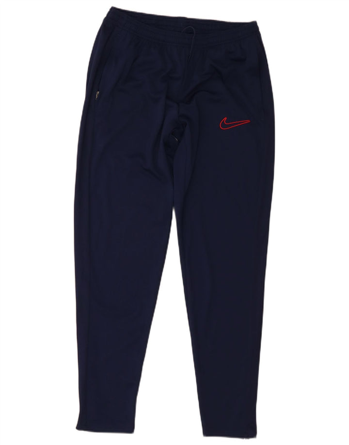 Calça de treino masculina Nike Dri Fit médio azul marinho poliéster