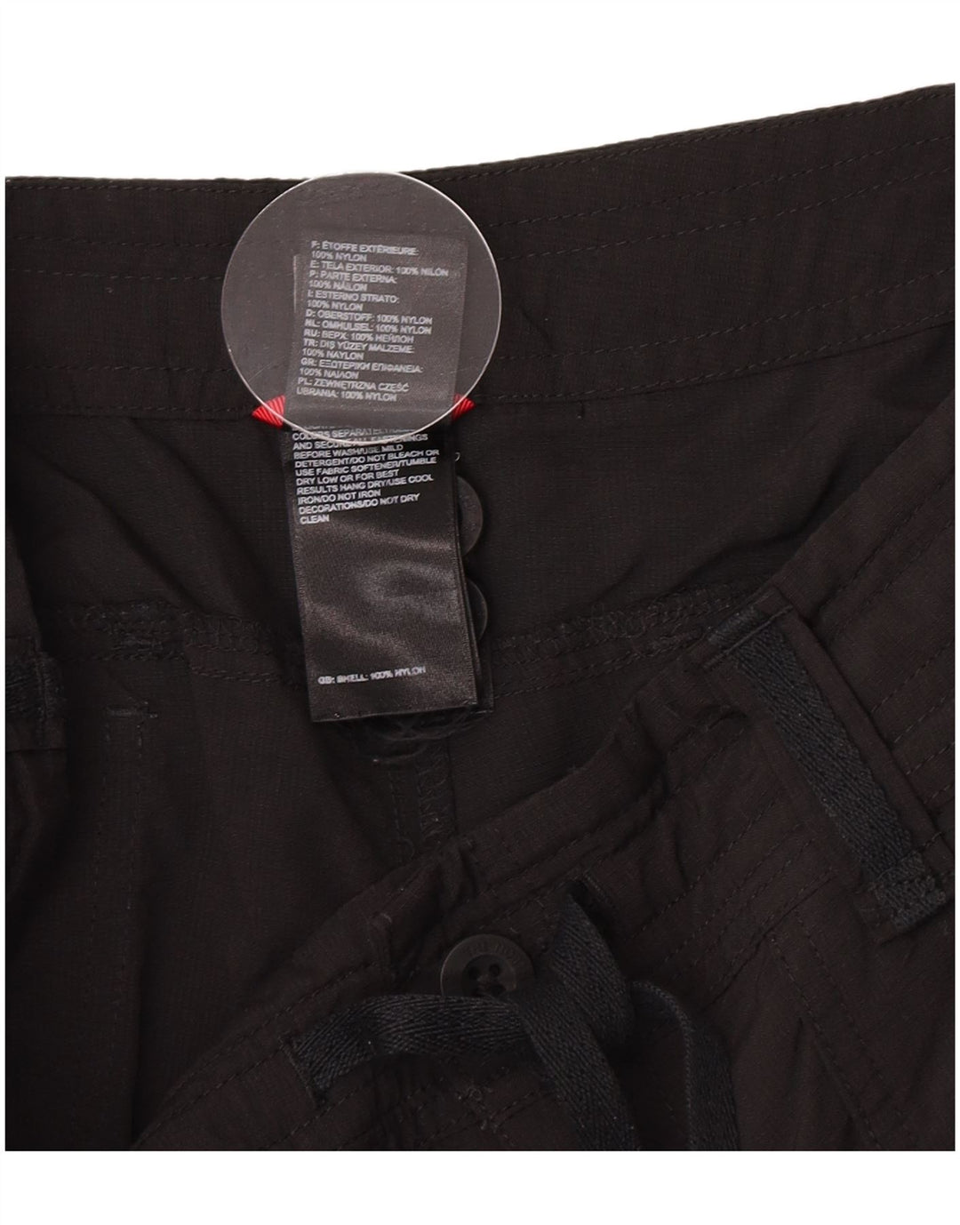 Shorts casuais femininos The North Face US 8 médio W30 preto nylon