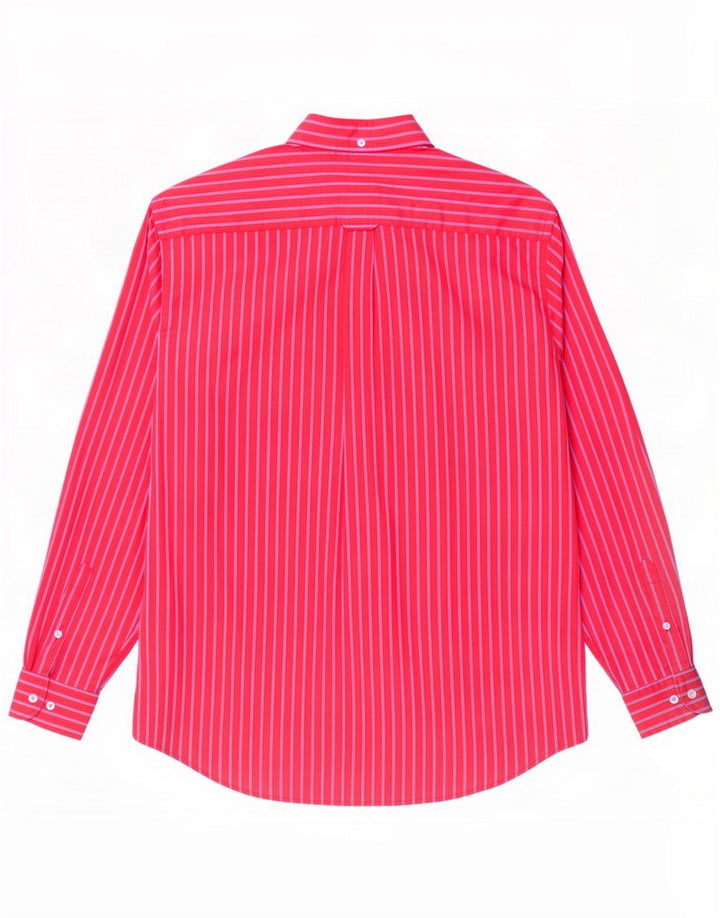 Camisa masculina McGregor grande algodão listrado rosa