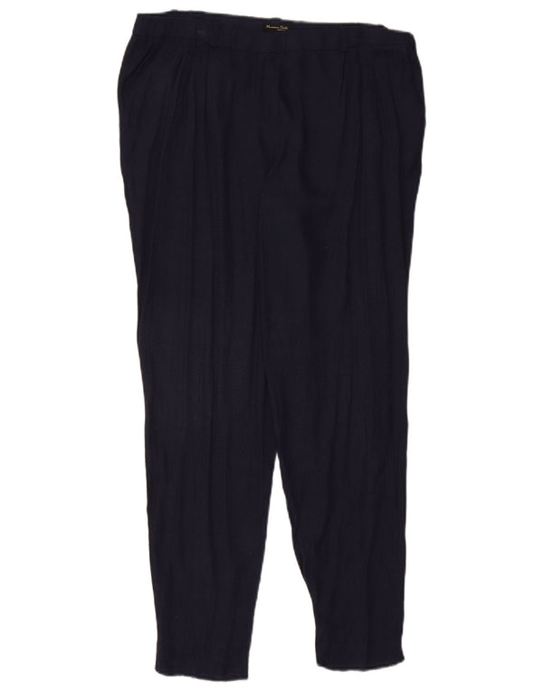 Calça Chino Cônica Feminina Massimo Dutti W32 L28 Azul Marinho