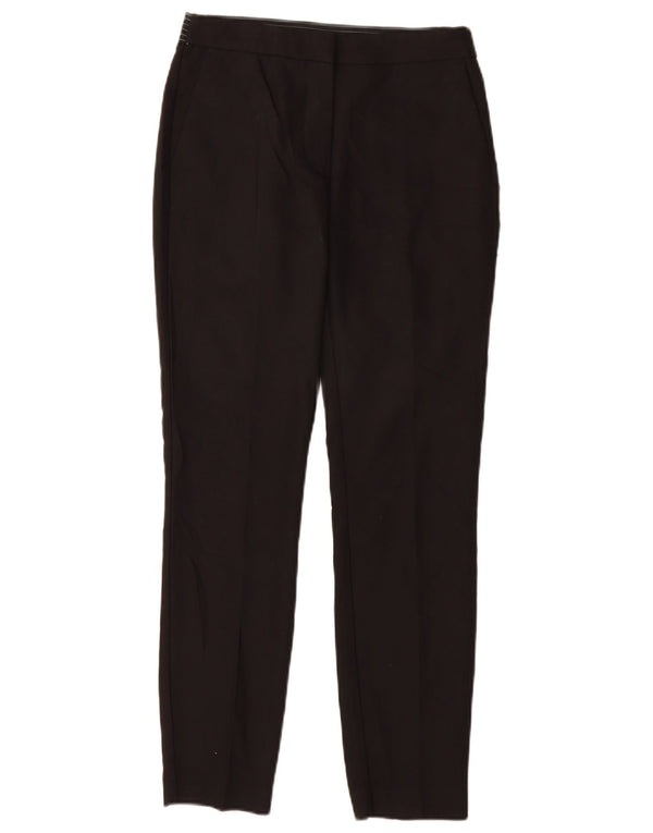 ZARA Womens Slim Chino Trousers Small W26 L27 Black