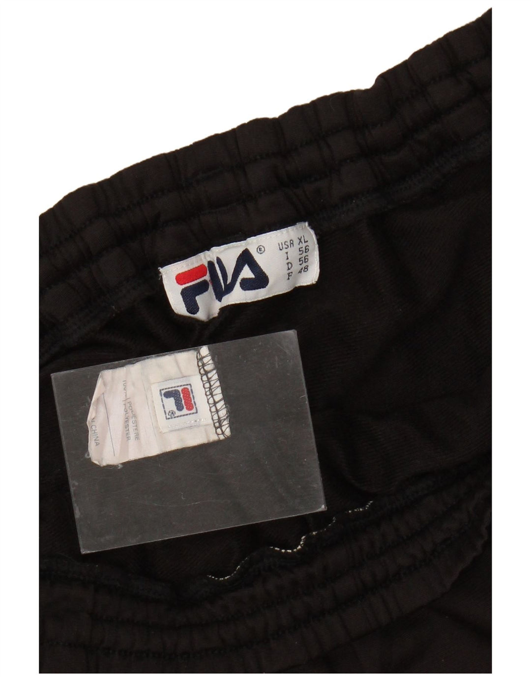 Calça de treino masculina FILA XL preto poliéster