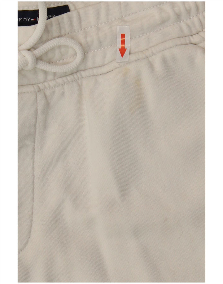 Shorts esportivos masculinos TOMMY HILFIGER algodão branco médio