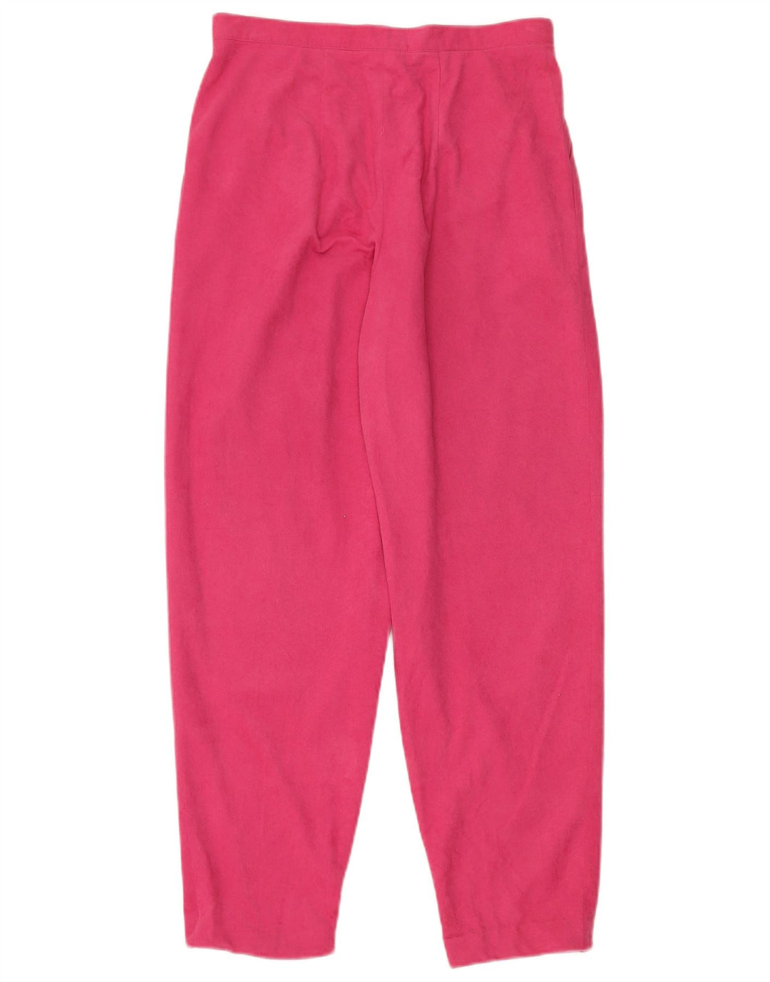 Calça feminina vintage folgada com pregas W28 L28 rosa