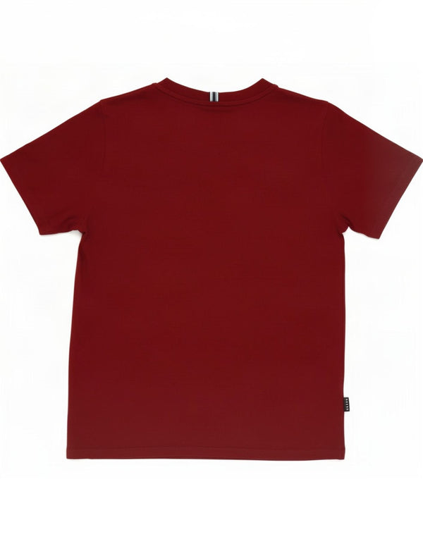 Ted Baker Boys Camiseta gráfica Top 9-10 anos Algodão Borgonha