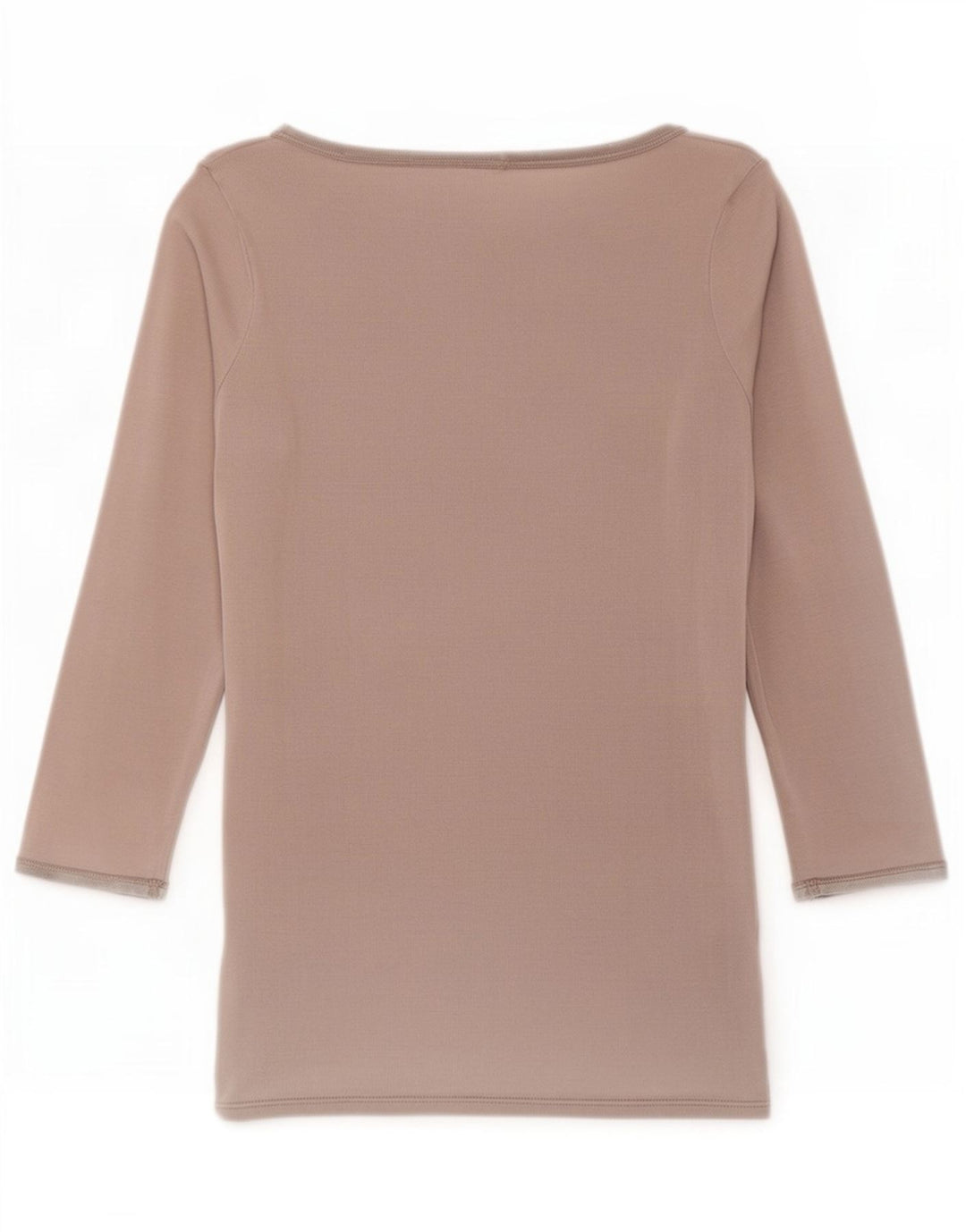 Top feminino Zara manga 3/4 Reino Unido 12 cinza médio