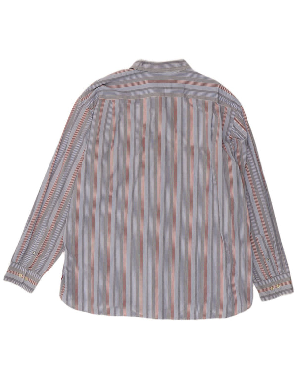 Camisa masculina Izod 2XL listrada azul