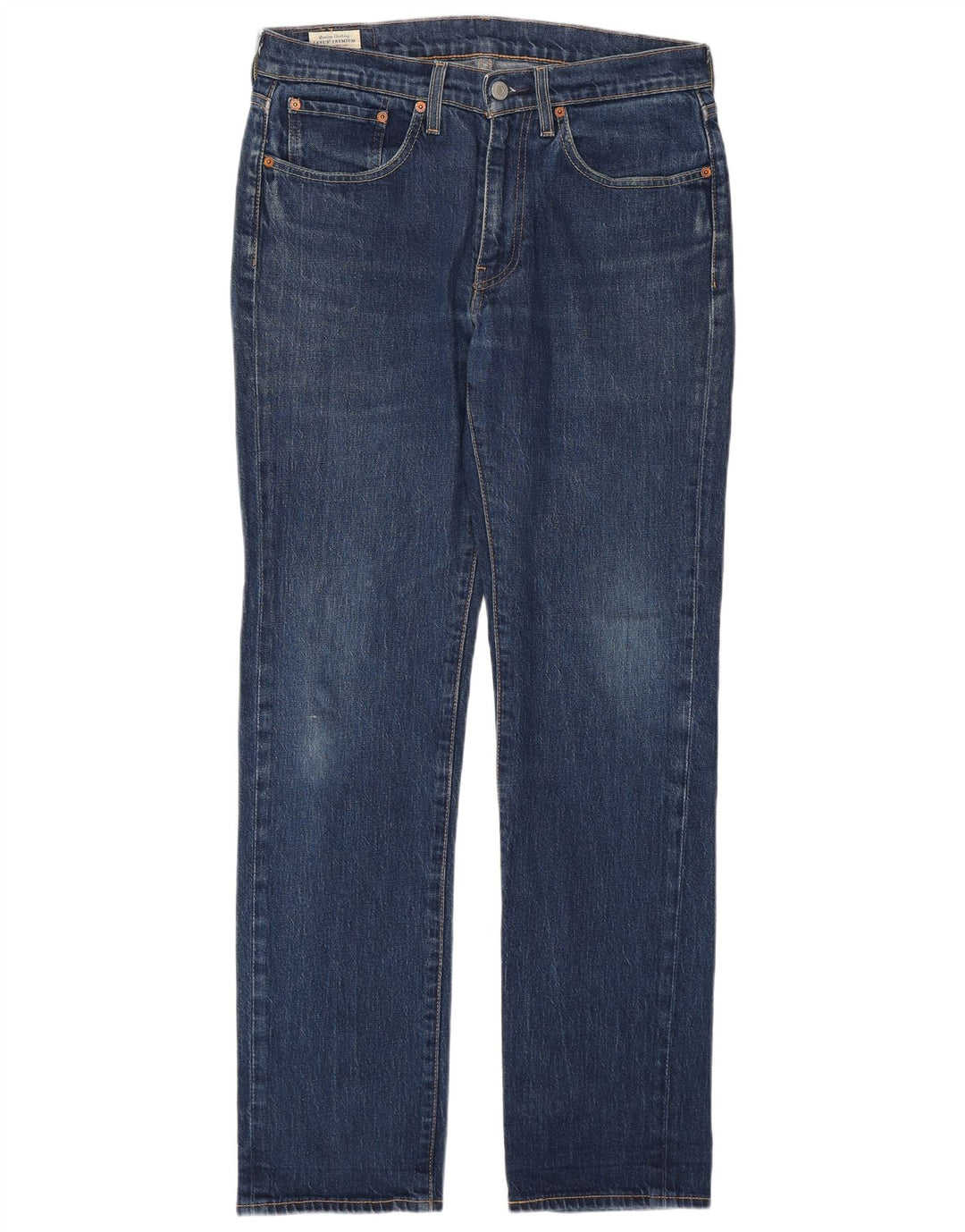 LEVI'S Masculino 514 Straight Jeans W31 L32 Azul Algodão