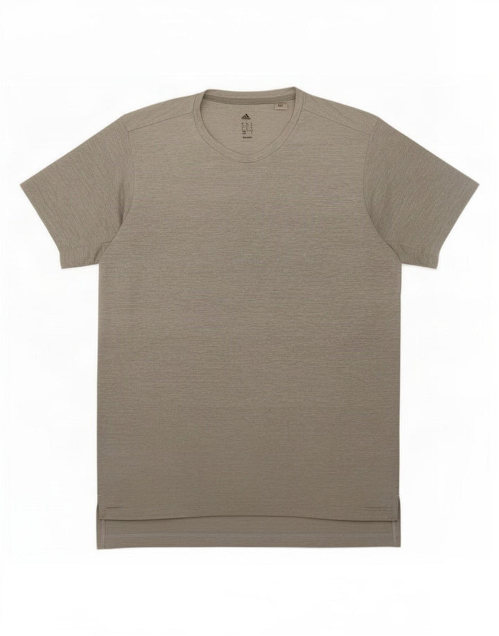 Adidas Mens Climalite Camiseta Top Cinza Médio Poliéster