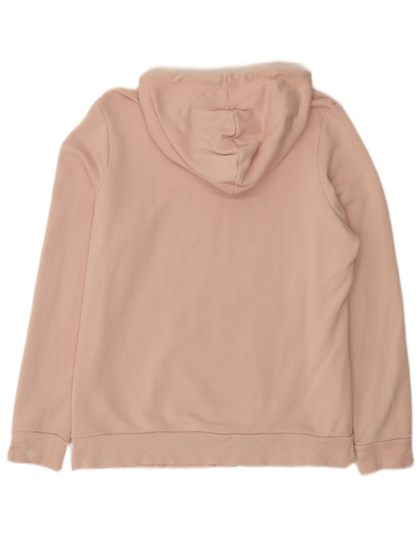 Puma feminino gráfico moletom com capuz UK 18 XL algodão rosa