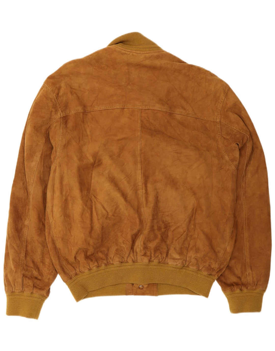 Jaqueta masculina vintage de camurça Reino Unido 40 grande couro marrom
