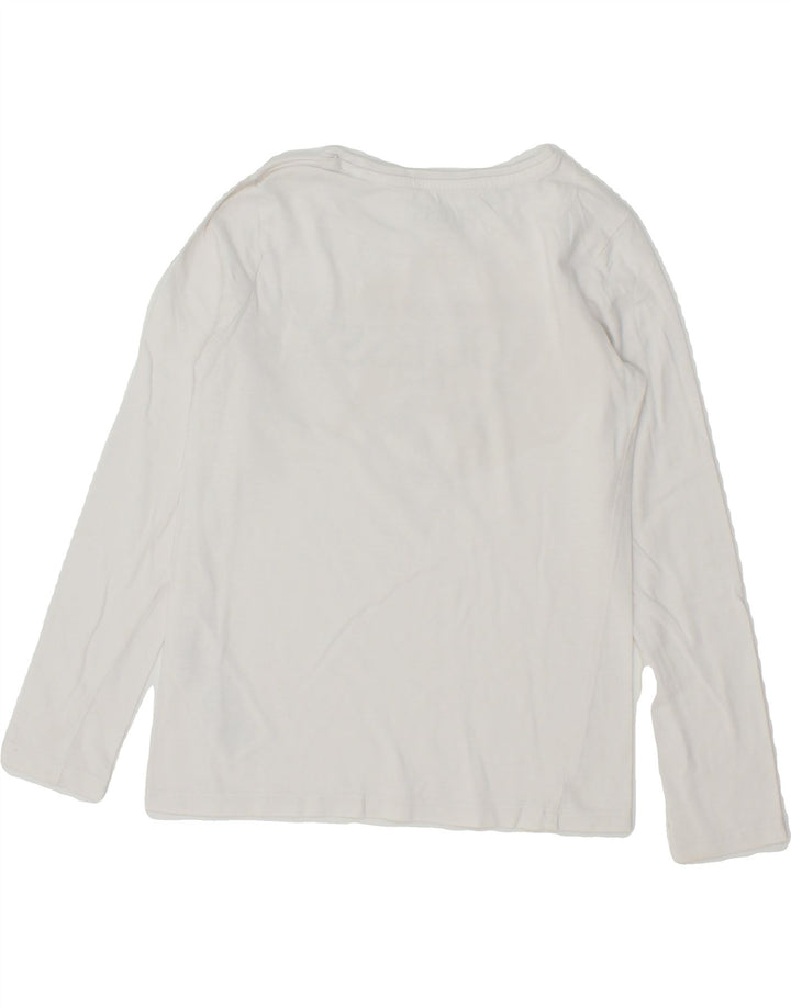 GUESS Girls Graphic Top Long Sleeve 6-7 Years White Cotton Vintage Guess and Second-Hand Guess from Messina Hembry 