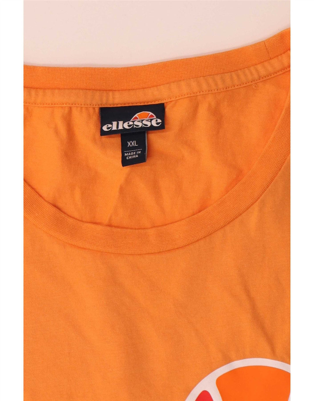 Camiseta masculina Ellesse com estampa gráfica 2XL algodão laranja