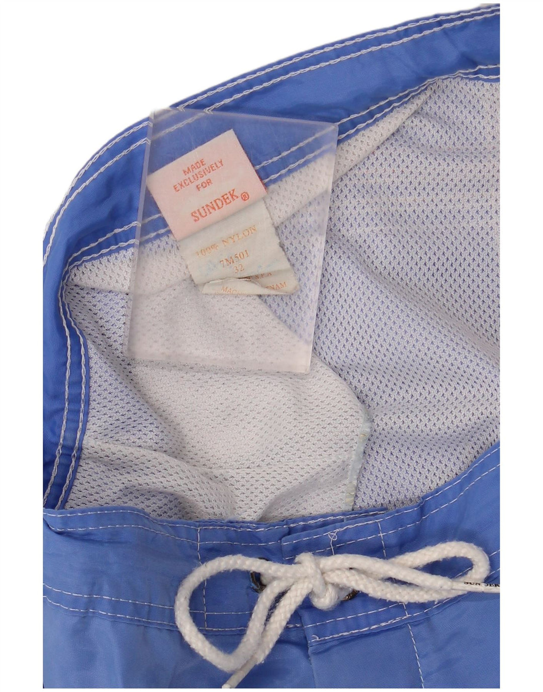 Shorts de natação masculino SUNDEK médio azul nylon