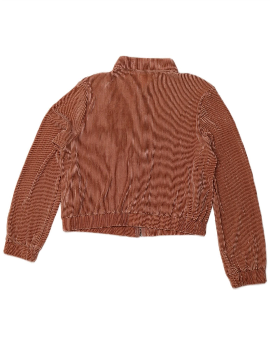 Jaqueta bomber feminina ZARA UK 16 grande poliéster rosa