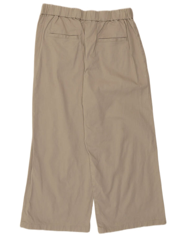 Calça Capri Feminina French Connection Pegged Reino Unido 10 Pequeno W30 L24 Bege