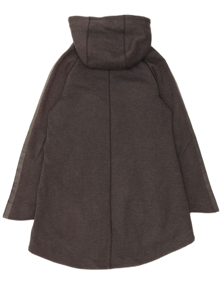 Casaco corta-vento feminino NIKE com capuz oversized UK 10 pequeno cinza poliéster