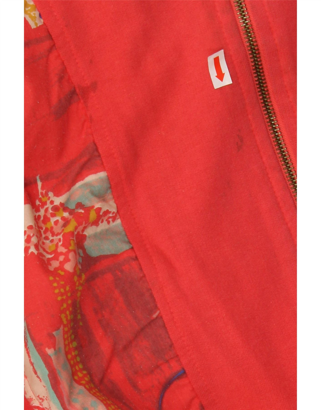 ETIREL Jaqueta feminina oversized de treino IT 42 Medium Red Colourblock