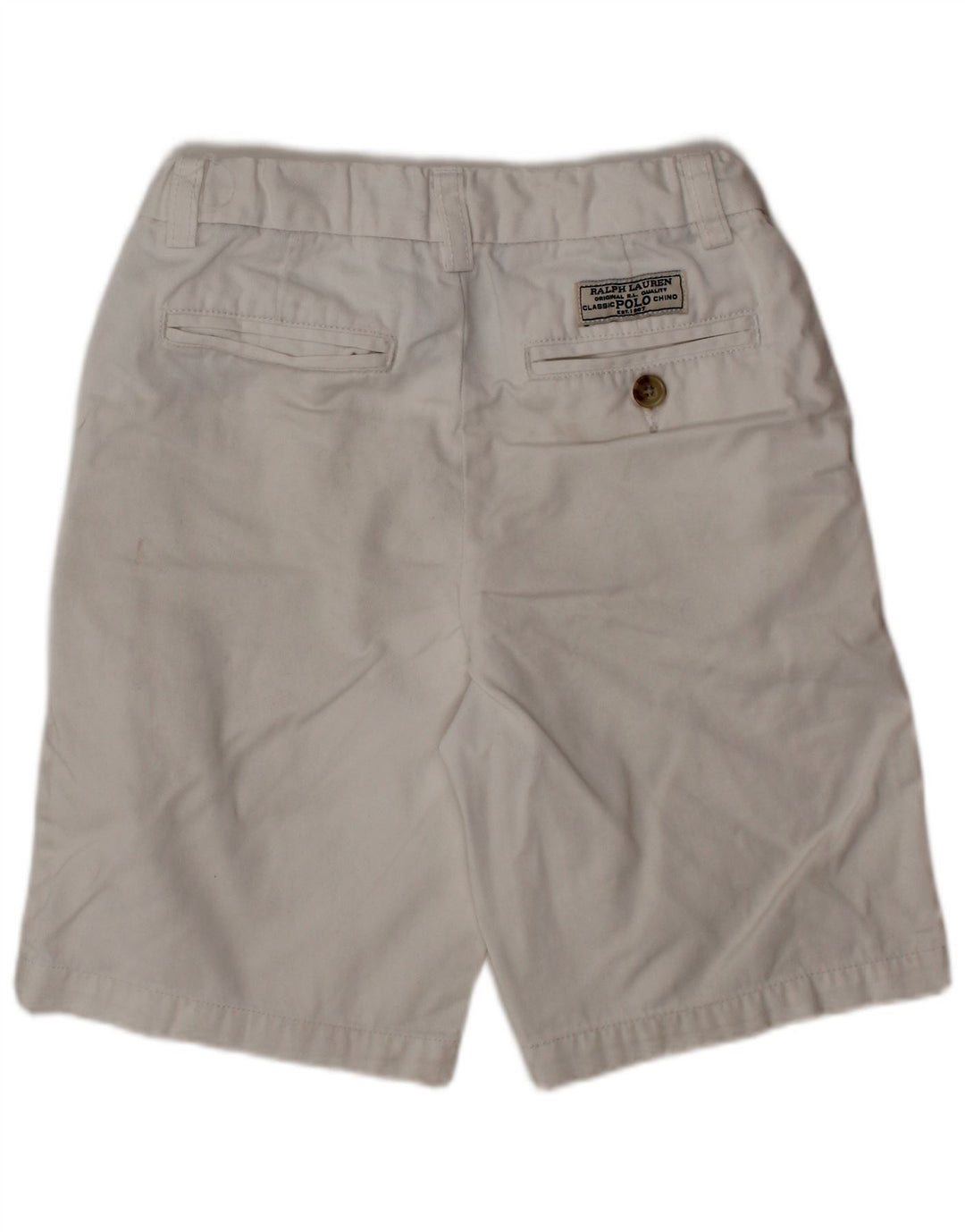 POLO RALPH LAUREN Menino Chino Shorts 6-7 Anos W22 Algodão Branco