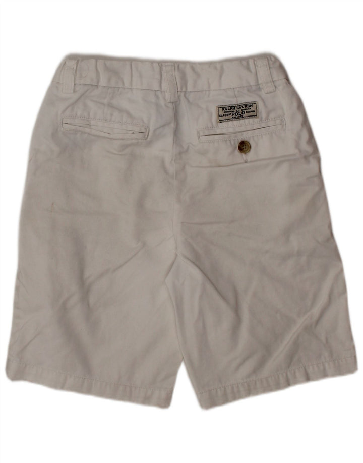 POLO RALPH LAUREN Menino Chino Shorts 6-7 Anos W22 Algodão Branco